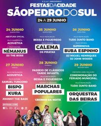 Cartaz Festas da Cidade 2026 - São Pedro do Sul