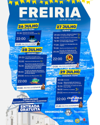 Cartaz Festas da Freiria 2024 - Torres Vedras