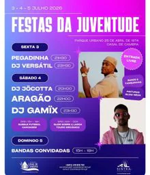 Cartaz Festas da Juventude 2026 - Casal de Cambra