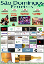 Cartaz Festas da Mocidade de São Domingos 2024 - Ferreiros