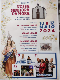 Cartaz Festas da Nossa Senhora da Hora 2024 - São João de Ver