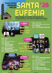 Cartaz Festas da Páscoa 2026 - Santa Eufémia