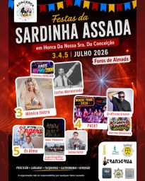 Cartaz Festas da Sardinha Assada 2026 - Foros de Almada