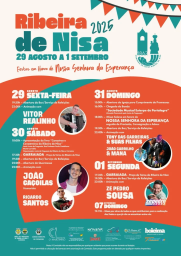 Cartaz Festas da Senhora da Esperança 2025 - Ribeira de Nisa