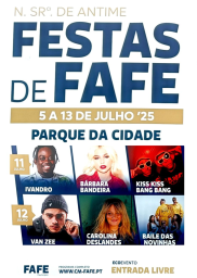 Cartaz Festas da Senhora de Antime 2025 - Fafe