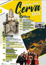 Cartaz Festas da Vila 2024 - Cerva