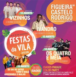 Cartaz Festas da Vila 2026 - Figueira de Castelo Rodrigo
