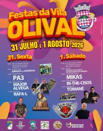 Cartaz Festas da Vila 2026 - Olival