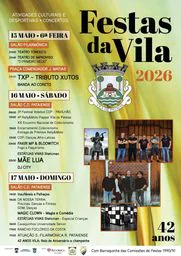 Cartaz Festas da Vila 2026 - Pataias