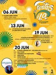 Cartaz Festas da Vila 2026 - São Martinho do Campo