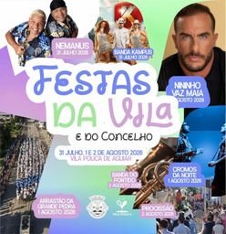 Cartaz Festas da Vila 2026 - Vila Pouca de Aguiar