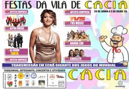 Cartaz Festas da Vila de Cacia 2026 - Cacia
