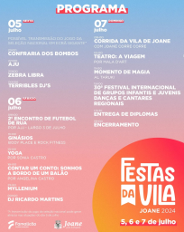 Cartaz Festas da Vila de Joane 2024 - Famalicão