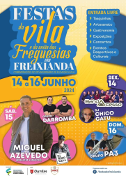 Cartaz Festas da Vila e da União de Freguesias 2024 - Freixianda