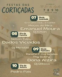 Cartaz Festas das Cortiçadas 2026 - Cortiçadas