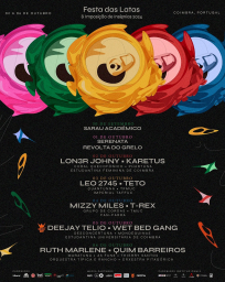 Cartaz Festas das Latas 2024 - Coimbra
