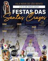 Cartaz Festas das Santas Cruzes 2024 - Vila Nova de São Bento