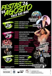 Cartaz Festas de Agosto 2026 - Vale das Mós