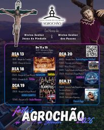 Cartaz Festas de Agrochão 2026 - Agrochão