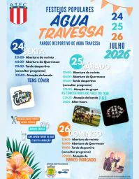 Cartaz Festas de Água Travessa 2026 - Abrantes