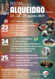 Cartaz Festas de Alqueidão 2025 - Ourém