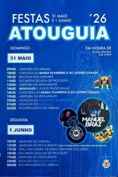 Cartaz Festas de Atouguia 2026 - Atouguia