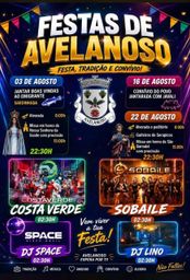 Cartaz Festas de Avelanoso 2026 - Avelanoso