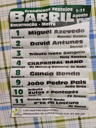 Cartaz Festas de Barril 2024 - Mafra