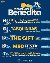 Cartaz Festas de Benedita 2026 - Benedita
