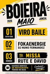 Cartaz Festas de Boeira 2026 - Juncal