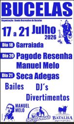 Cartaz Festas de Bucelas 2026 - Bucelas