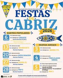 Cartaz Festas de Cabriz 2026 - Cabriz