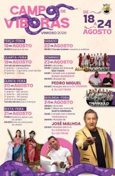 Cartaz Festas de Campo de Víboras 2026 - Vimioso