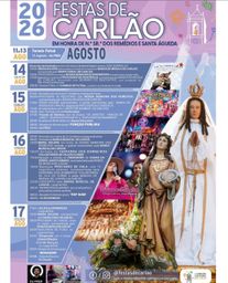 Cartaz Festas de Carlão 2026 - Carlão