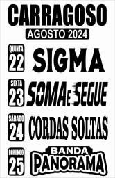 Cartaz Festas de Carragoso 2024 - Viseu
