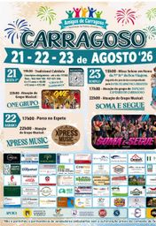 Cartaz Festas de Carragoso 2026 - Viseu