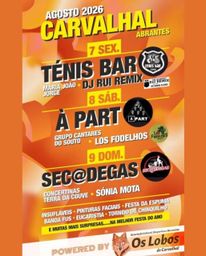 Cartaz Festas de Carvalhal 2026 - Carvalhal