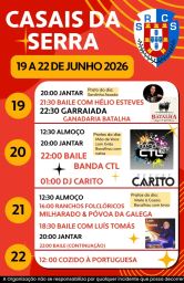 Cartaz Festas de Casais da Serra 2026 - Casais da Serra