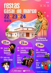 Cartaz Festas de Casal do Marco 2026 - Casal do Marco