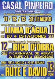 Cartaz Festas de Casal Pinheiro 2026 - Évora de Alcobaça