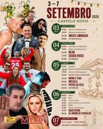 Cartaz Festas de Castelo Novo 2026 - Castelo Novo