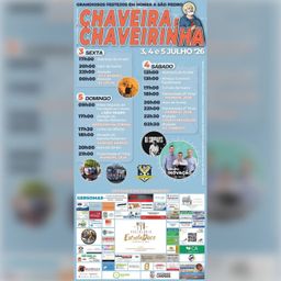 Cartaz Festas de Chaveira e Chaveirinha 2026 - Chaveira