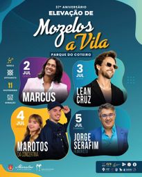 Cartaz Festas de Elevação de Mozelos a Vila 2026 - Mozelos