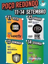 Cartaz Festas de Espírito Santo 2026 - Poço Redondo