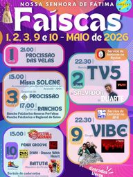 Cartaz Festas de Fátima 2026 - Ariz