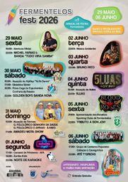 Cartaz Festas de Fermentelos 2026 - Fermentelos