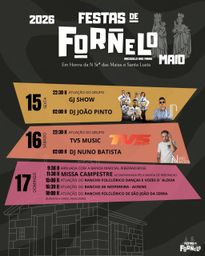 Cartaz Festas de Fornelo 2026 - Arcozelo das Maias