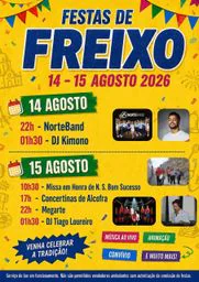 Cartaz Festas de Freixo 2026 - Freixo