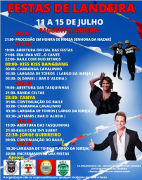Cartaz Festas de Landeira 2024 - Évora