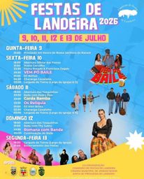 Cartaz Festas de Landeira 2026 - Landeira